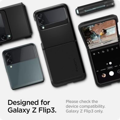 Защитный чехол Spigen (SGP) Tough Armor (FF) для Samsung Galaxy Flip 3 - Black