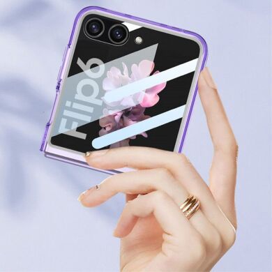 Захисний чохол GKK Translucent для Samsung Galaxy Flip 6 - Transparent Purple