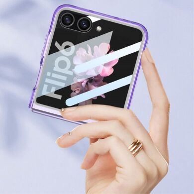 Защитный чехол GKK Translucent для Samsung Galaxy Flip 6 - Transparent Black