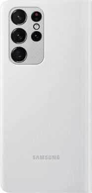 Чохол-книжка Smart LED View Cover для Samsung Galaxy S21 Ultra (G998) EF-NG998PJEGRU - Light Gray