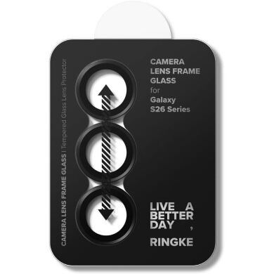 Комплект захисних стекол Ringke Camera Lens Frame Glass для Samsung Galaxy S26 Plus (S947) 8800328815407 - Black