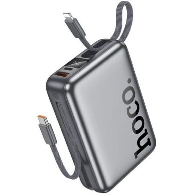 Зовнішній акумулятор Hoco Q39 22.5W+PD20W (20000mAh) - Metal Grey