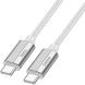 Кабель Hoco U134 Primero 240W Type-C to Type-C (5A, 1.8m) - Gray. Фото 2 из 7