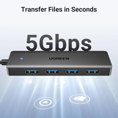 USB HUB UGREEN CM219 4 in 1 USB to 4USB 3.0 (25851) - Black