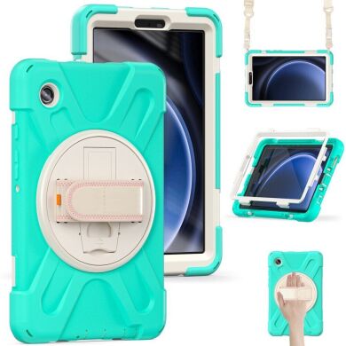 Защитный чехол Deexe Shockproof Case для Samsung Galaxy Tab A9 (X110/115) - Mint Green