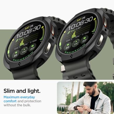 Захисний чохол Spigen (SGP) Liquid Air Case для Samsung Galaxy Watch 8 (40mm) ACS09840 - Matte Black