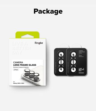 Комплект захисних стекол Ringke Camera Lens Frame Glass для Samsung Galaxy S26 Plus (S947) 8800328815407 - Black