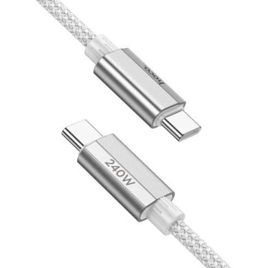 Кабель Hoco U134 Primero 240W Type-C to Type-C (5A, 1.8m) - Gray
