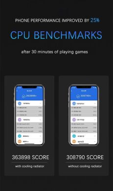 Кулер-вентилятор для смартфона DIVI Smartphone Clip Cooler - Black