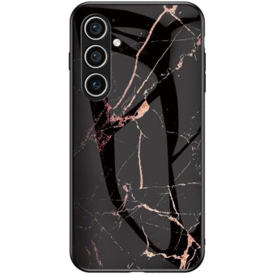 Защитный чехол Deexe Gradient Pattern для Samsung Galaxy S24 - Black / Gold