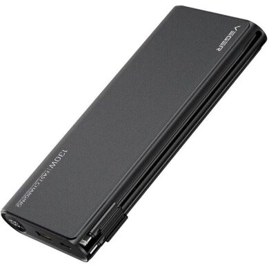 Внешний аккумулятор VEGER TCE130 PD130W (25000mAh) + кабель Type-C + Lightning - Black