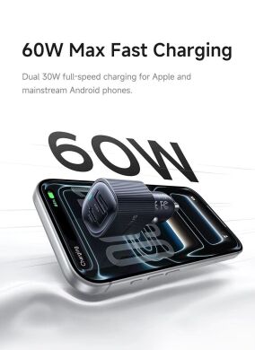 Автомобільний зарядний пристрій Baseus PrimeTrip VP2 60W (Type-C + USB) C0207400 - Black