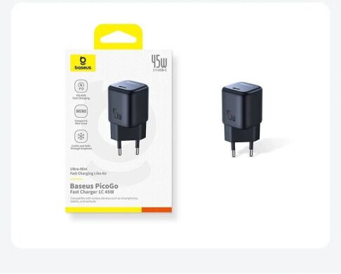 Сетевое зарядное устройство Baseus PicoGo Type-C (45W) P10176800123-00 - Black