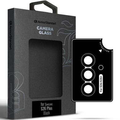 Защитное стекло на камеру ArmorStandart Supreme Black Icon для Samsung Galaxy S26 Plus (S947) - Black
