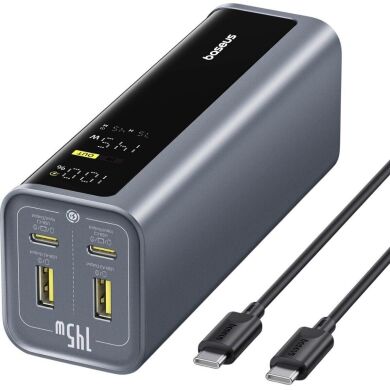 Внешний аккумулятор Baseus EnerGeek GP12 145W (20800mAh) + кабель Type-C to Type-C P10082109813-00 - Grey