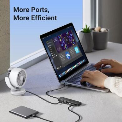 USB HUB UGREEN CM219 4 in 1 USB to 4USB 3.0 (25851) - Black