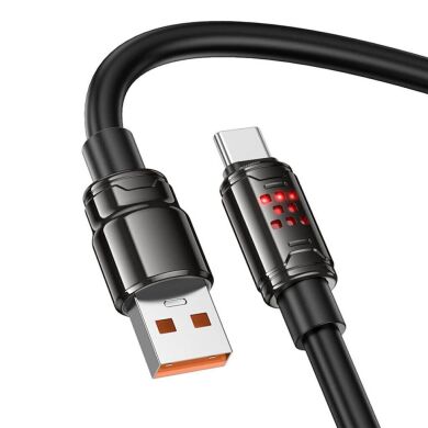 Кабель Hoco U143 USB to Type-C (5A, 1.2m) - Black