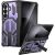 Защитный чехол Deexe Tank Stand для Samsung Galaxy Fold 8 Ultra / Fold 7 - Purple