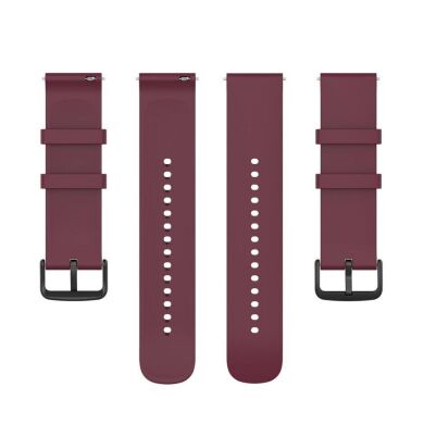 Ремінець Deexe Silicone Band для годинників з шириною кріплення 22мм - Wine Red