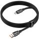 Кабель Hoco U143 USB to Type-C (5A, 1.2m) - Black