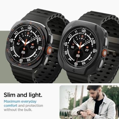 Защитный чехол Spigen Liquid Air Case для Samsung Galaxy Watch Ultra 2 (ACS11610) - Matte Black