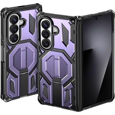 Защитный чехол Deexe Tank Stand для Samsung Galaxy Fold 8 Ultra / Fold 7 - Purple