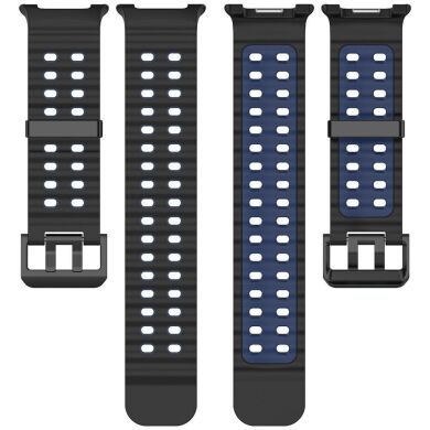 Ремешок Deexe Ocean Strap для Samsung Galaxy Watch 8 (40/44mm) / 8 Classic - Black / Blue