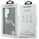 Захисний чохол Karl Lagerfeld IML Choupettes Karl Script Logo MagSafe для Samsung Galaxy S26 Ultra (KLHMS26L5HKSCAK) - Black