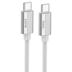 Кабель Hoco U134 Primero 240W Type-C to Type-C (5A, 1.8m) - Gray