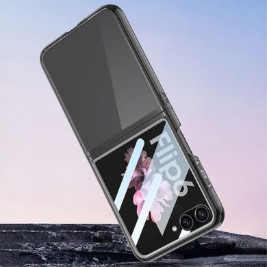 Защитный чехол GKK Translucent для Samsung Galaxy Flip 6 - Transparent Black