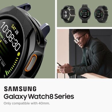 Захисний чохол Spigen (SGP) Liquid Air Case для Samsung Galaxy Watch 8 (40mm) ACS09840 - Matte Black