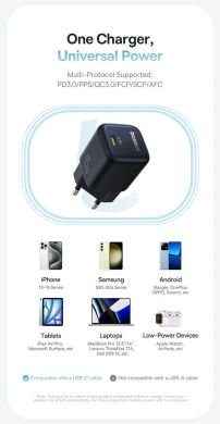 Сетевое зарядное устройство Baseus PicoGo Type-C (45W) P10176800123-00 - Black