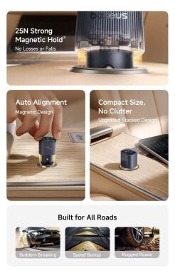 Автомобільний зарядний пристрій Baseus PrimeTrip VP2 60W (Type-C + USB) C0207400 - Black