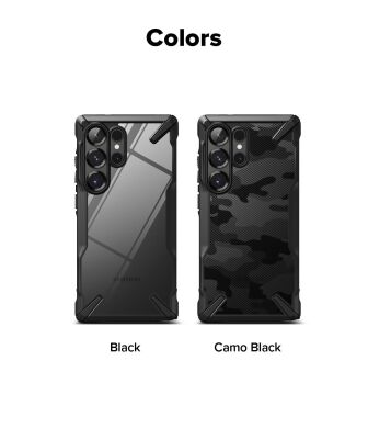 Защитный чехол Ringke Fusion X для Samsung Galaxy S25 Ultra (S938) 8800274969131 - Camo Black