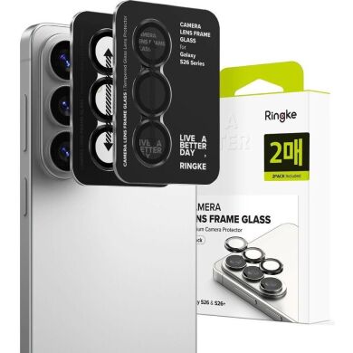Комплект захисних стекол Ringke Camera Lens Frame Glass для Samsung Galaxy S26 Plus (S947) 8800328815407 - Black