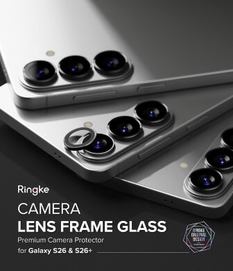 Комплект захисних стекол Ringke Camera Lens Frame Glass для Samsung Galaxy S26 Plus (S947) 8800328815407 - Black