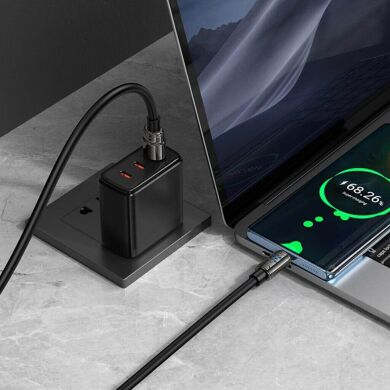 Кабель Hoco U143 USB to Type-C (5A, 1.2m) - Black