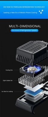 Кулер-вентилятор для смартфона DIVI Smartphone Clip Cooler - Black