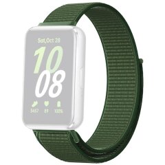 Ремешок Deexe Nylon Loop для Samsung Galaxy Fit 3 - Army Green
