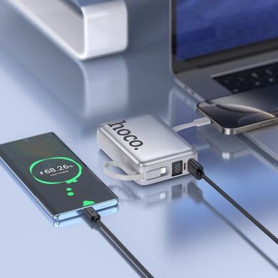 Зовнішній акумулятор Hoco Q39 22.5W+PD20W (20000mAh) - Metal Grey