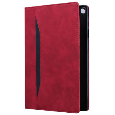 Чехол Deexe Business Style для Samsung Galaxy Tab A9 / Tab A11 (Х130/135/X110/115) - Red