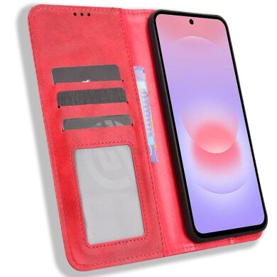 Чехол Deexe Retro Style для Samsung Galaxy A37 (A376) - Red