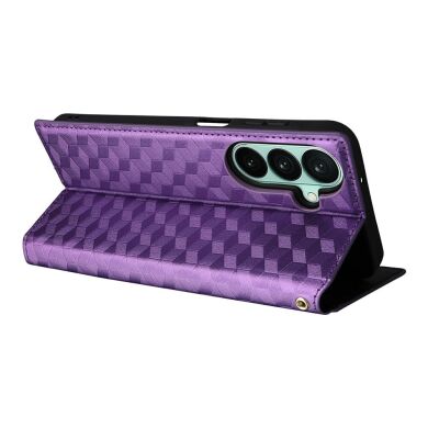 Чехол Deexe Rhombus Book для Samsung Galaxy A27 (A276) - Purple