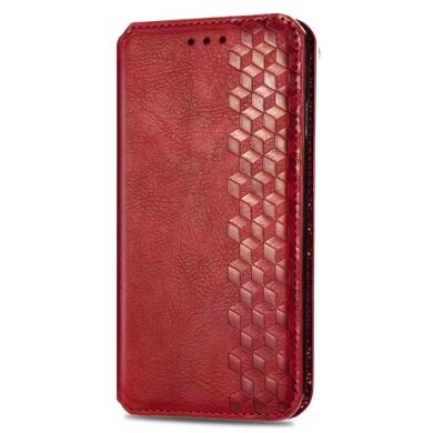 Чехол Deexe Rhombus Wallet для Samsung Galaxy A13 5G (A136) / A04s (A047) - Red