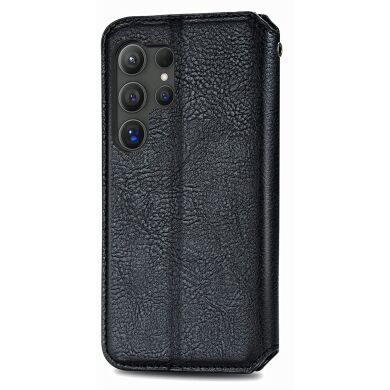 Чехол Deexe Rhombus Wallet для Samsung Galaxy S26 Ultra (S948) - Black