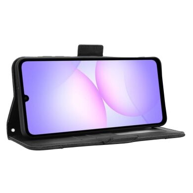 Чехол Deexe Wallet Stand для Samsung Galaxy A07 (A075) - Black