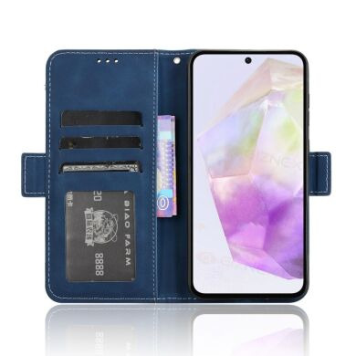 Чехол Deexe Wallet Stand для Samsung Galaxy A36 (A366) - Blue