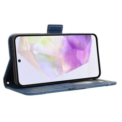 Чехол Deexe Wallet Stand для Samsung Galaxy A36 (A366) - Blue