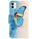Чехол-книжка Deexe Color Wallet для Samsung Galaxy A04 (A045) - Blue Butterfly. Фото 5 из 5