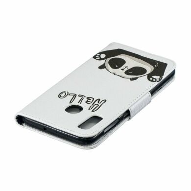 Чехол-книжка Deexe Color Wallet для Samsung Galaxy A30 (A305) / A20 (A205) - Cute Panda